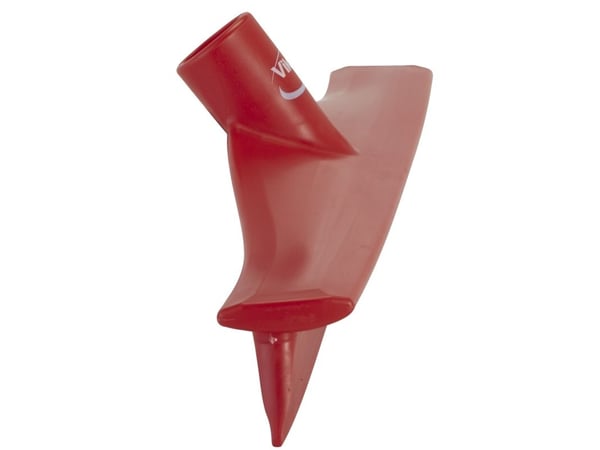 Gulvskraber, Vikan, 40x8x9cm, rød, TPE gummi/PP, 40 cm, med enkeltblad