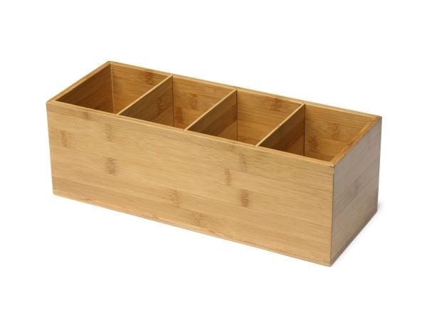 Servietboks 14x36 cm Bambus,2 stk/krt