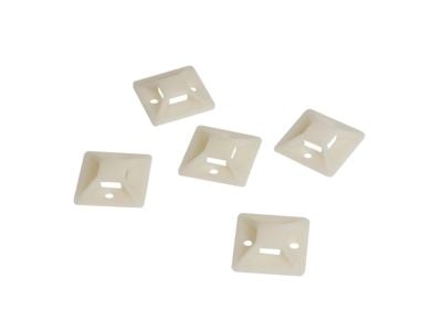 LogiLink KAB0043, Akrylnitrilbutadienstyren (ABS), Elfenben, 25 mm, 25 mm, 100 styck