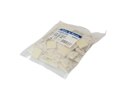 LogiLink KAB0043, akryylinitriilibutadieenistyreeni, Ivory, 25 mm, 25 mm, 100 kpl