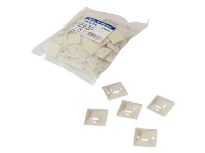 LogiLink KAB0043, akryylinitriilibutadieenistyreeni, Ivory, 25 mm, 25 mm, 100 kpl