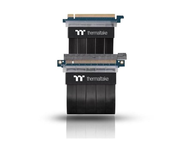 Thermaltake TT Premium PCI-E 3.0 Extender - PCI Express x16-kabel - 164 pin PCI Express (hann) til 164 pin PCI Express (hunn) - 30 cm - svart