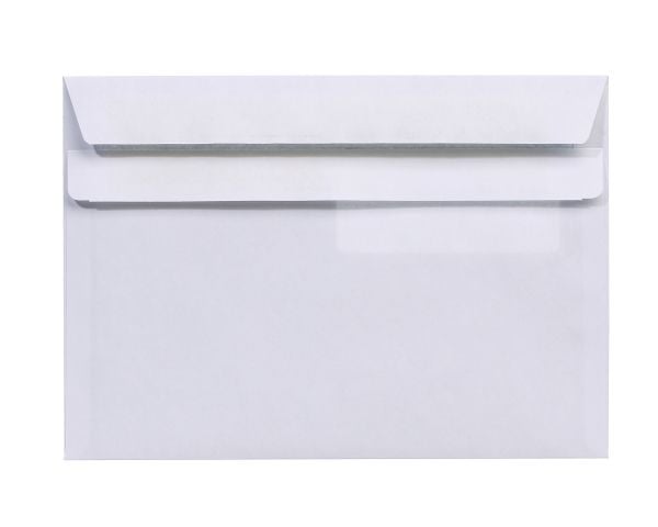 BONG Business Profile M5 - Konvolutt - 155 x 220 mm - lommebok - åpen side - selvklebende - 1 vindu - fargekantforing - hvit - pakke av 500