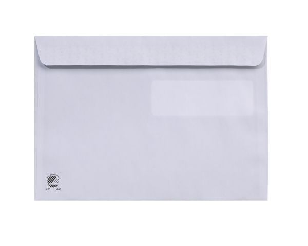 BONG Mailman - Konvolutt - International C5 (162 x 229 mm) - lommebok - åpen side - selvklebende (Peel & Seal) - 1 vindu - utskrivbar - fargekantfo...