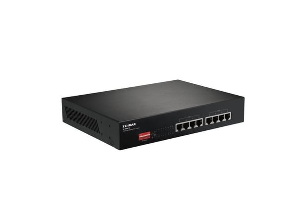 Edimax ES-1008P V2, Fast Ethernet (10/100), Full tosidig, Strøm over Ethernet (PoE)