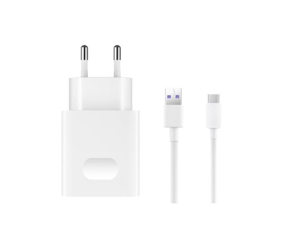 Huawei AP81 - Strømadapter - 22.5 watt - 5 A - QC (USB) - på kabel: USB-C - hvit