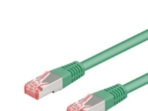 goobay - Nettverkskabel - RJ-45 (hann) til RJ-45 (hann) - 3 m - trådpar i metallfolie (PiMF) - CAT 6 - halogenfri, formstøpt - grønn