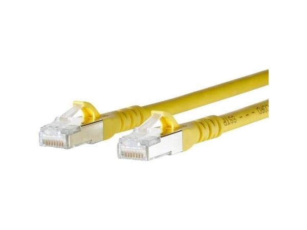 METZ CONNECT 1308453077-E, 3 m, Cat6a, S/FTP (S-STP), RJ-45, RJ-45, Gult