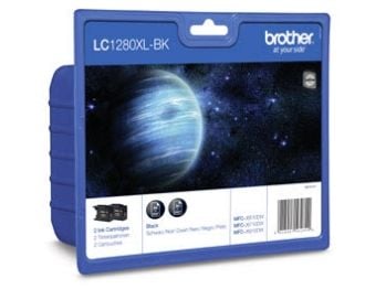 Brother LC1280XLBKBP2DR, 2400 sivua, 2 kpl, Kaksoispakkaus
