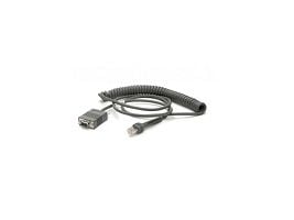 Zebra CBA-R71-C09ZAR, Musta, 2,8 m, RS232, DB9, Musta