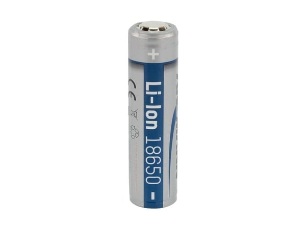 ANSMANN - Batteri 18650 - Li-Ion - 2600 mAh - 9.36 Wh - 1S (1S1P) - sølv
