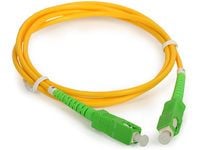 MicroConnect - Nettverkskabel - SC/APC-enkeltmodus (hann) til SC/APC-enkeltmodus (hann) - 1 m - fiberoptisk - halogenfri - gul