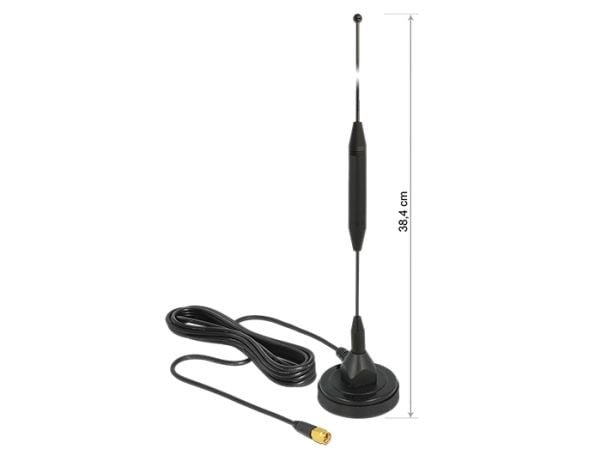 Delock GSM Antenna - Antenne - Smart Home - 3.5 dBi - rundtstrålende - utendørs, innendørs - svart