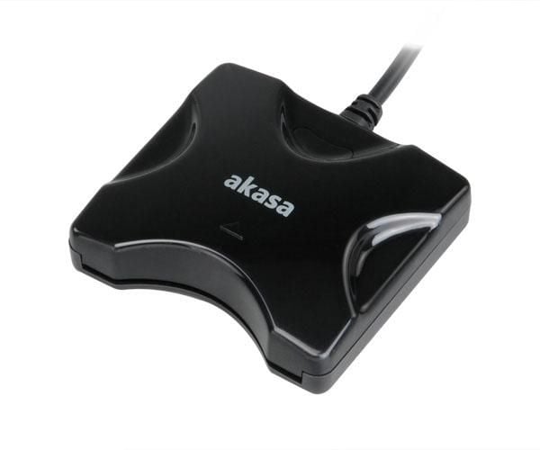 Akasa AK-CR-03BKV2 - SMART-kortleser - USB 2.0 - svart