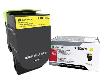 Lexmark X317 - Gul - original - tonerpatron LCCP, LRP - for Lexmark CS317dn, CX317dn