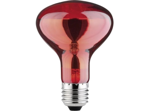 Paulmann 829.77, 60 W, 1000 h, 26 lm, 80°, E27, Punainen