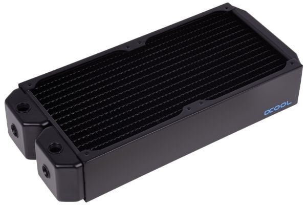 Alphacool NexXxoS UT60, Kjøleribbe, Messing, Kopper, Stål, Sort, 14 cm, 144 mm, 324 mm