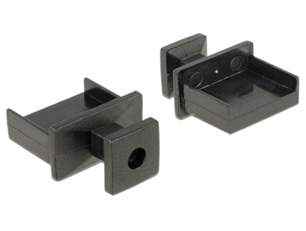 DeLOCK 64009, USB A-tyyppi, Musta, Akryylinitriilibutadieenistyreeni (ABS), 13,1 mm, 16,4 mm, 7 mm