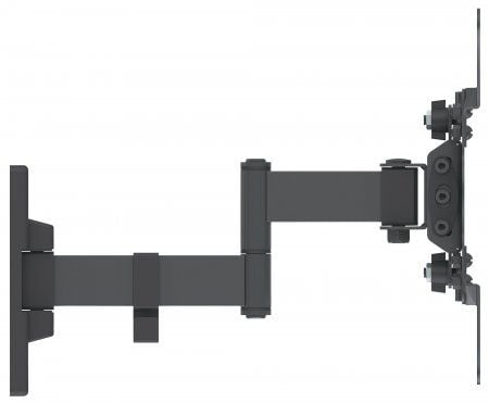Manhattan 461405, 75 x 75 mm, 200 x 200 mm, -12 - 5°, -45 - 45°, Stål, Svart