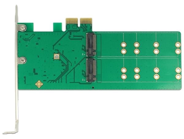 Delock PCI Express Card > 4 x internal M.2 Key B - Low Profile Form Factor - Diskkontroller - M.2 Card - lav profil - PCIe 2.0 x2