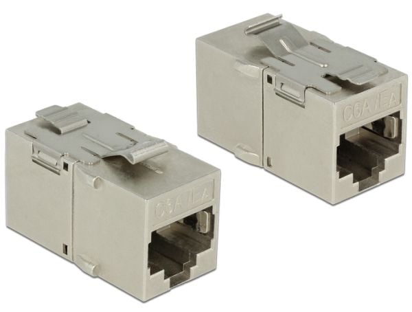 Delock Keystone-moduuli - Modulaarinen insertti (kytkentä) - CAT 6a - STP - RJ-45 - metallia