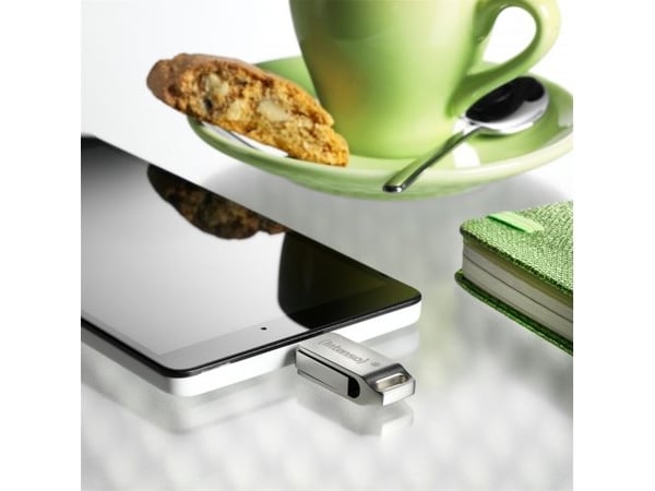 Intenso cMobile Line - USB-flashstasjon - 32 GB - USB 3.0 / USB-C - sølv