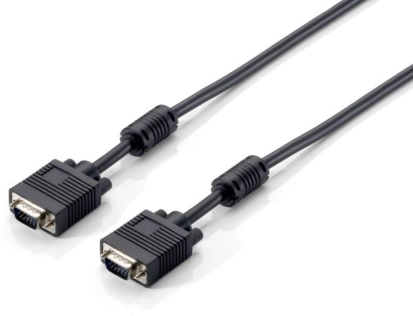 Equip 118816, 20 m, VGA (D-Sub), VGA (D-Sub), VGA (D-Sub), Hanstik, Hanstik, Musta