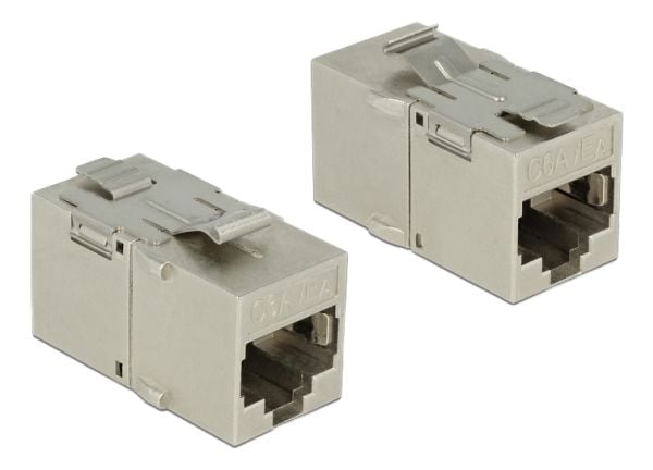 Delock Keystone-moduuli - Modulaarinen insertti (kytkentä) - CAT 6a - STP - RJ-45 - metallia