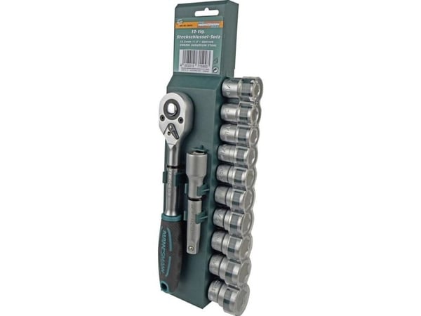 BRÜDER MANNESMANN M29111, 115 mm, 70 mm, 375 mm, 1,4 kg, 12 verktøy, B01M6UOB5M