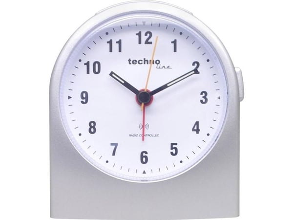 Technoline WT 753, Mekanisk alarmklokke, Rund, Grå, Analog, 1 x AA Mignon (LR06), 95 mm