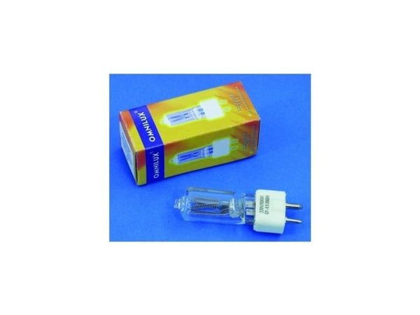 Omnilux studi lyspære halogen lyskilde 230 V GY9.5 500 W hvit