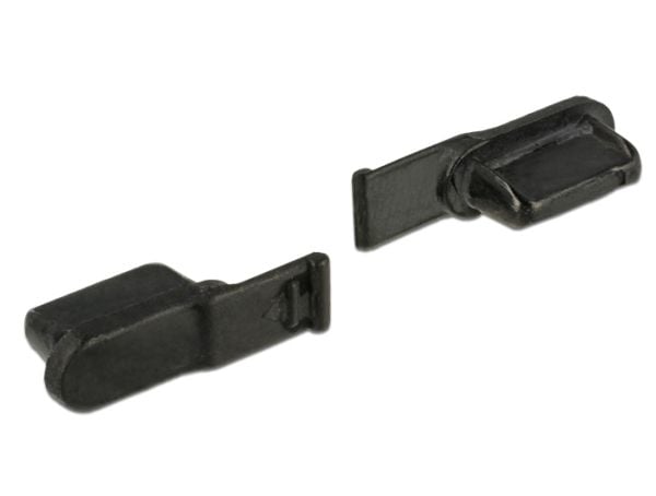 Delock Lightning female - Støvdeksel - svart (en pakke 10)