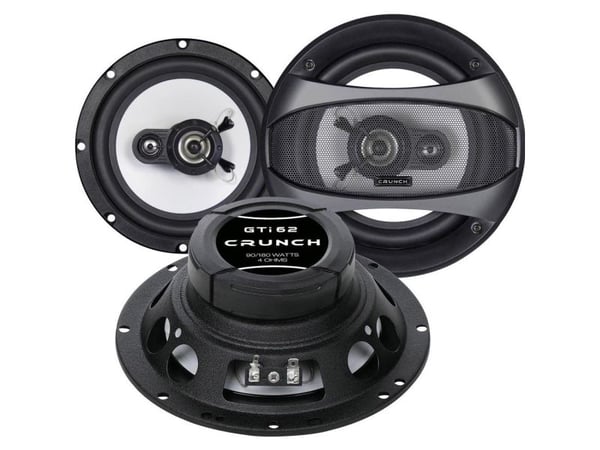 Crunch GTI-62 innbyggingshøyttaler 3-veis triaxial 180 W (1 par)