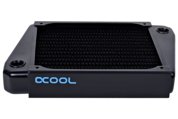 Alphacool 14241, Kjøleribbe, Kopper, Sort, 144 mm, 195 mm, 30 mm