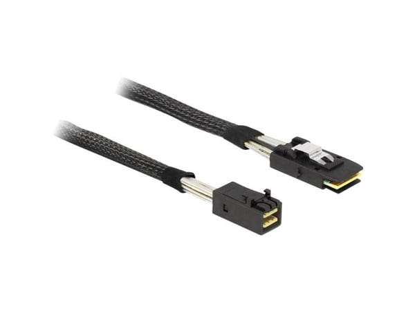 Delock - SAS intern kabel - SAS 6Gbit/s - 4 x Mini SAS HD (SFF-8643) til 36-pins 4i Mini MultiLane - 1 m - låst