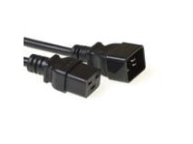 MicroConnect - Strømkabel - IEC 60320 C19 til IEC 60320 C20 - 2 m