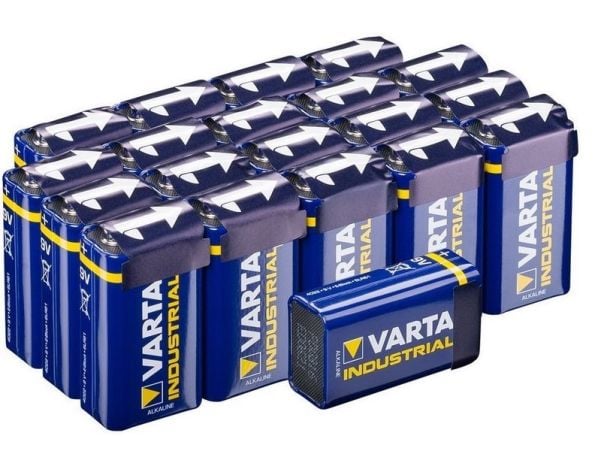 Varta Industrial - Batteri 9V - Alkalisk - 580 mAh