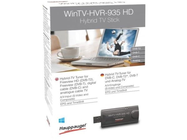 Hauppauge WinTV HVR-935C - Digital / analog TV-kanalvelger / radiokanalvelger / videofangstadapter - DVB-C, DVB-T2 - HDTV - USB 2.0 - PAL