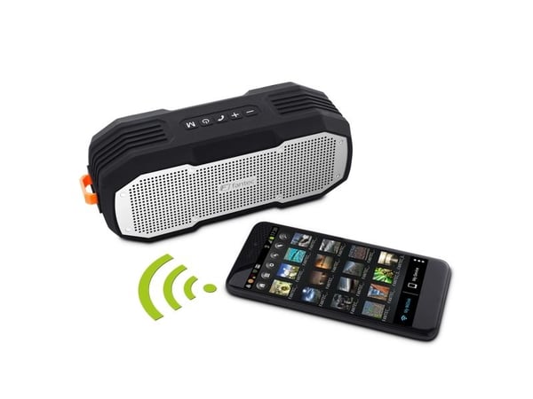 FANTEC Novi T30 - Høyttaler - for bærbar bruk - trådløs - Bluetooth - 10 watt - sølv
