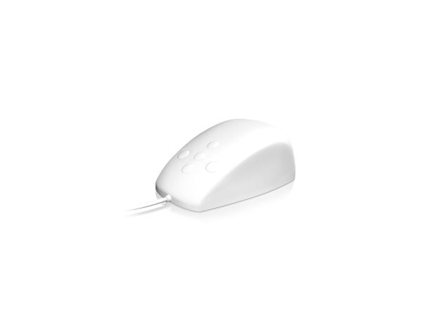 KeySonic KSM-3020M-W - Mus - 5 knapper - kablet - USB - hvit