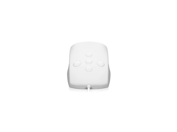 KeySonic KSM-3020M-W - Mus - 5 knapper - kablet - USB - hvit