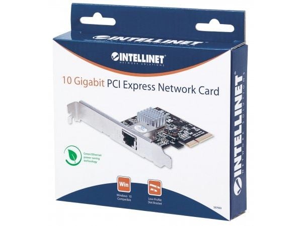 Intellinet 507950, Intern, Koblet med ledninger (ikke trådløs), PCI Express, Ethernet, 10000 Mbit/s