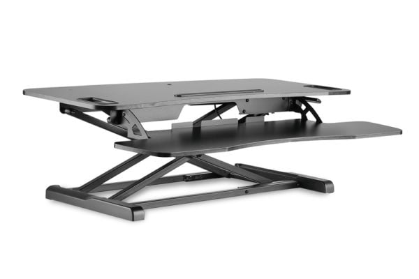 DIGITUS Ergonomic Workspace Riser DA-90380-1 - Stativ - for LCD-skjerm / PC-utstyr - svart - skrivebord
