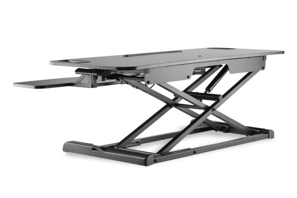 DIGITUS Ergonomic Workspace Riser DA-90380-1 - Stativ - for LCD-skjerm / PC-utstyr - svart - skrivebord