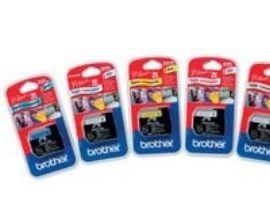 Brother M-K221SBZ - Svart på hvitt - Rull (0,9 cm x 4 m) 1 kassett(er) ulaminert teip - for P-Touch PT-55, PT-65, PT-75, PT-80, PT-85, PT-BB4