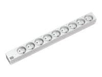 Bachmann 9x UTE, 2m, 2 m, Tyyppi F, Muovi, Harmaa, Muovi, 9 AC-pistorasia(a)