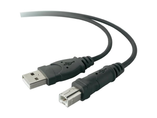 Belkin Premium Printer Cable - USB-kabel - USB typ B (hane) till USB (hane) - USB 2.0 - 3 m - formpressad
