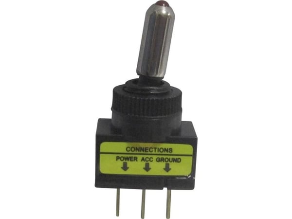 TRU COMPONENTS 1587806 vippebryter for bil TC-R13-61L2 belyst rød 12 V/DC 20 A 1 x Off/On klikk 1 stk