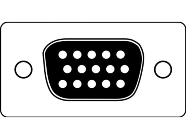 DIGITUS - DisplayPort-adapter - Mini DisplayPort (hann) til HD-15 (VGA) (hunn) - 15 cm - formstøpt - hvit