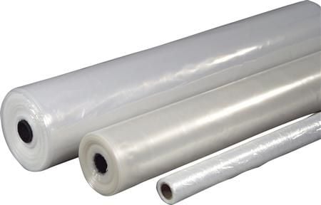 Plastik klar 2x50m x 0,025 mm foldet 1 gang - til afdækning